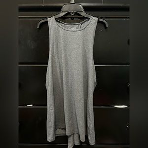 Charcoal grey athletic tank top